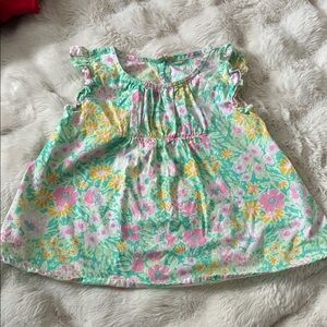 4T Colorful Floral Kids Blouse